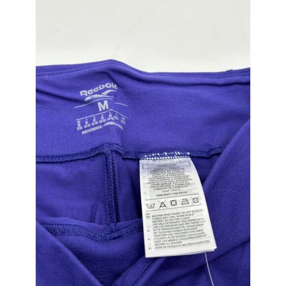 Reebok Women’s Identity Fitted Logo Shorts, Bold Purple, Sz. M - Picture 8 of 10